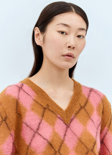 Marni 菱格纹针织衫 粉色 mni0257005