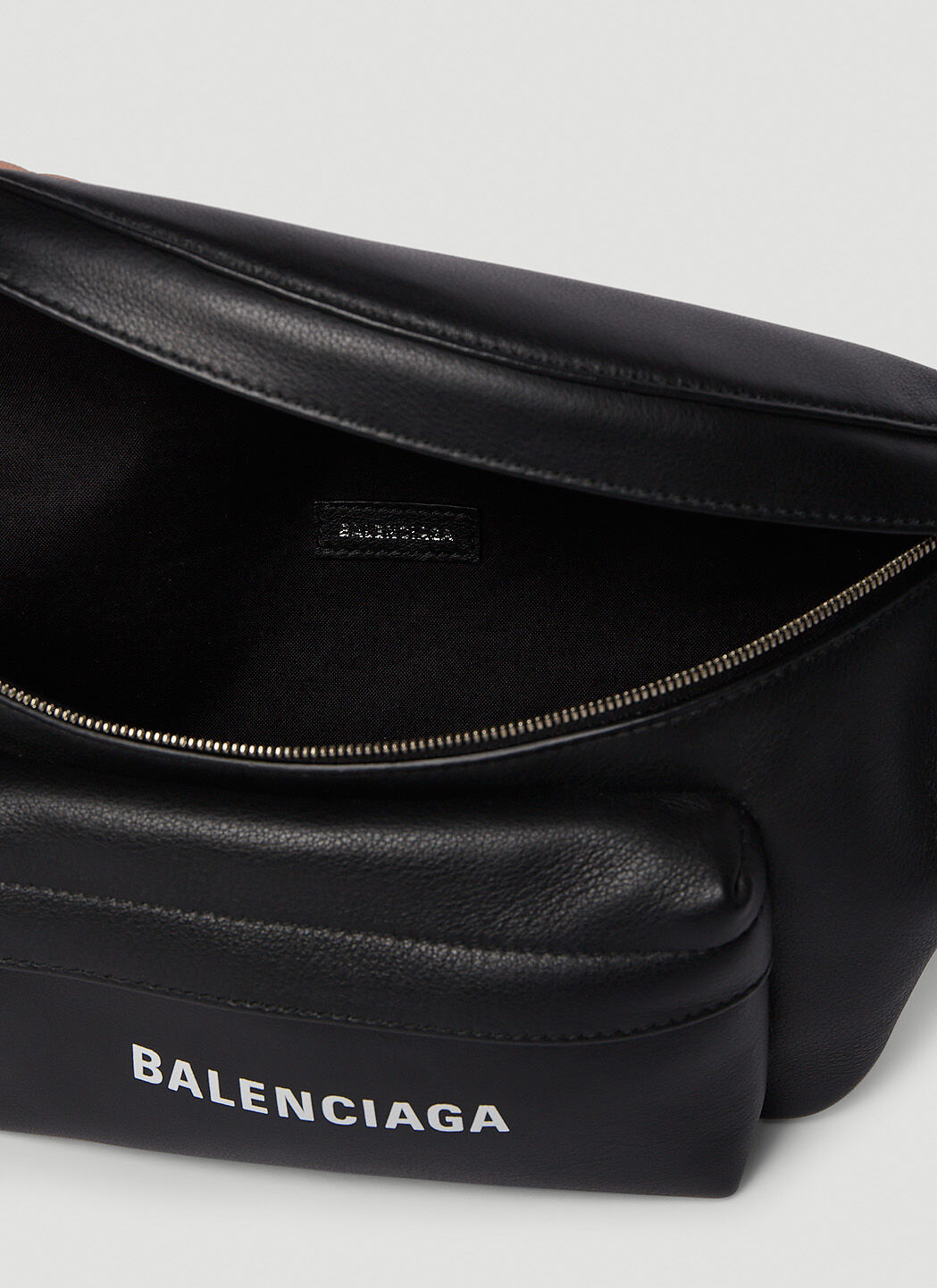BALENCIAGA Everyday Belt Pack XS sky blue leather logo print crossbody waist  bag  eBay