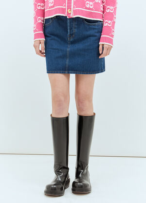 Moncler Denim Mini Skirt Black mon0257033