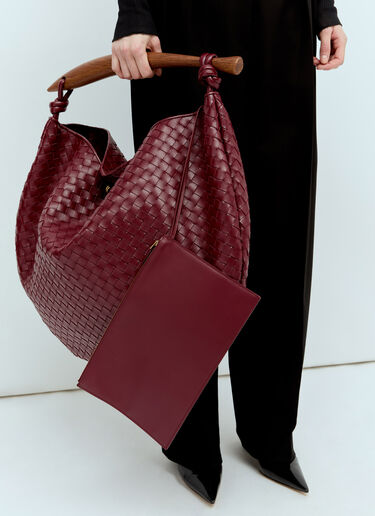 Bottega Veneta Sardine Bermuda Handbag Burgundy bov0356001