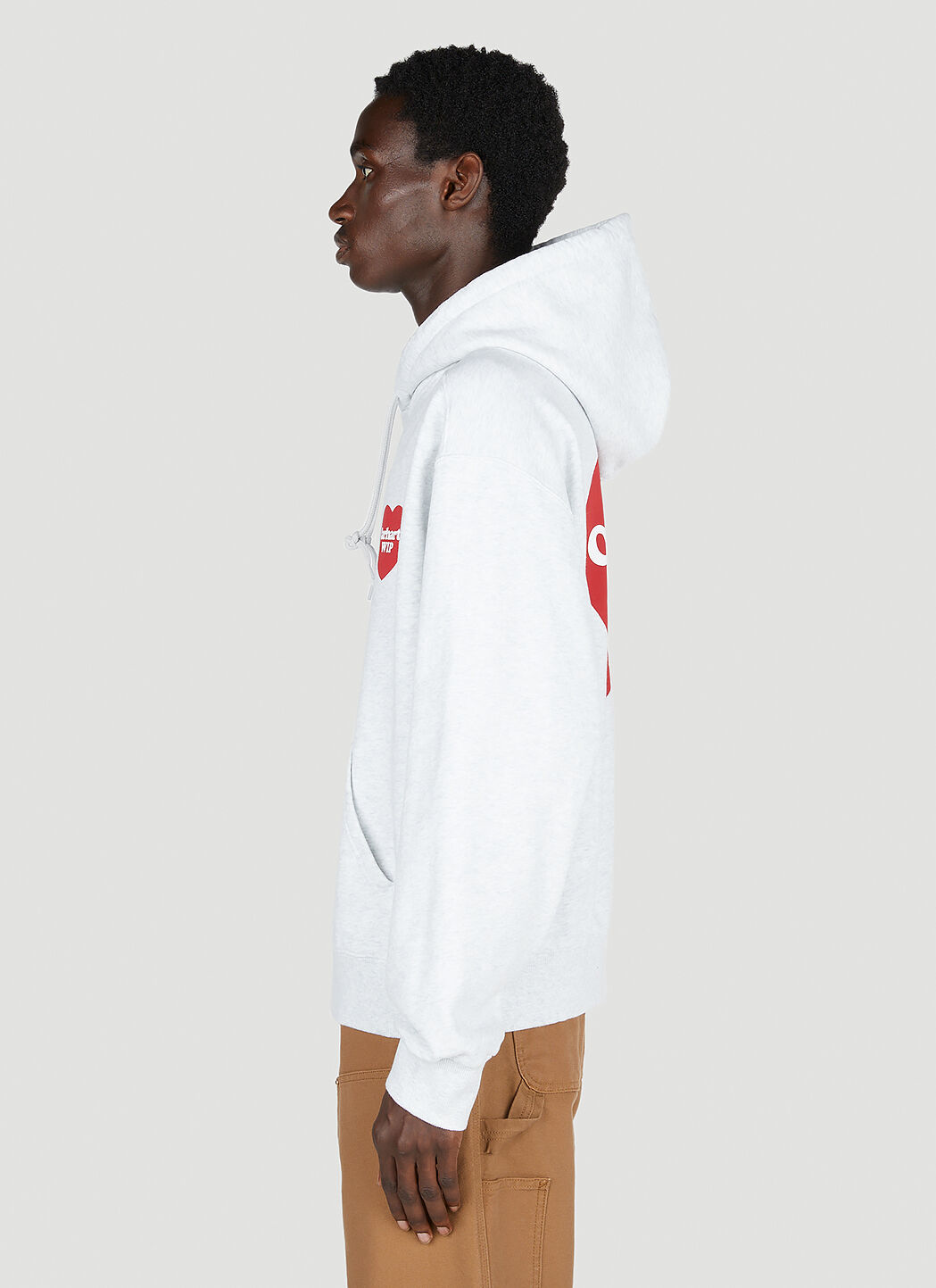 Carhartt WIP Cotton Heart Print Hoodie in Light Grey | LN-CC®