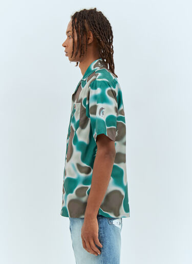 A BATHING APE® Liquid Camo One Point Shirt Green aba0156005