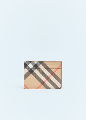 Burberry Check Cardholder Brown bur0157017