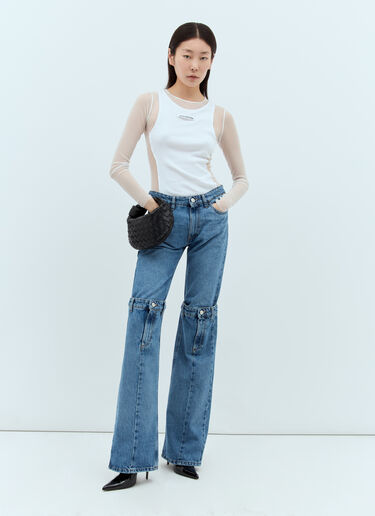 Coperni Open Knee Jeans Blue cpn0255003