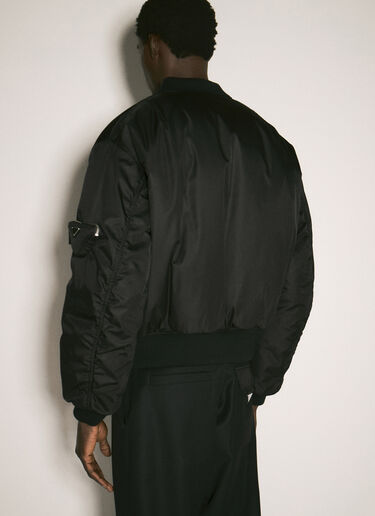 Prada Re-Nylon Bomber Jacket Black pra0157001