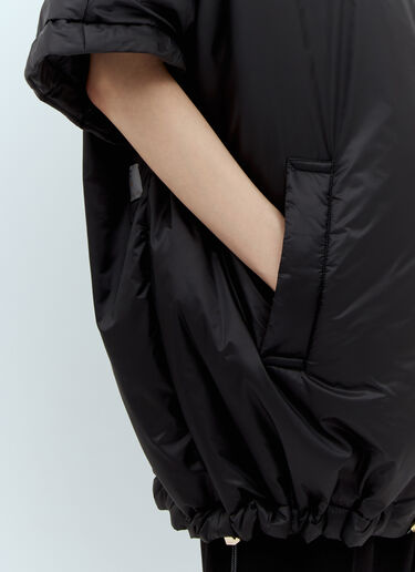 Max Mara Water-Resistant Hooded Jacket Black max0257055