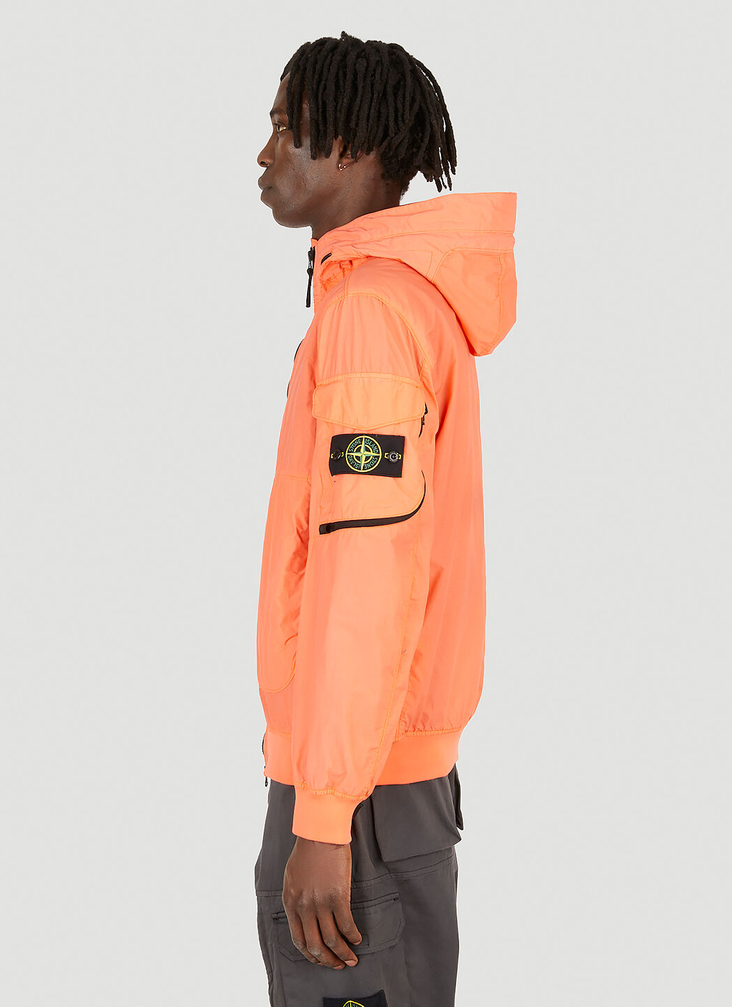 Stone Island Naslan Light Watro Hooded Jacket in Orange | LN-CC®