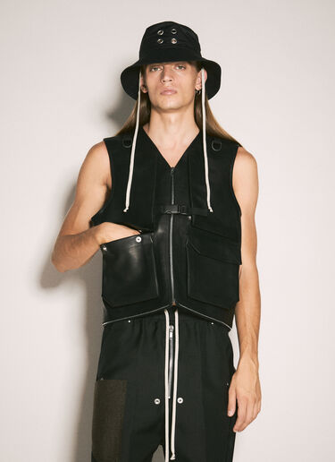 Rick Owens DRKSHDW Eyelets Bucket Hat Black drk0158021