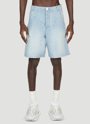 Louis Vuitton Jacquard Monogram Denim Shorts