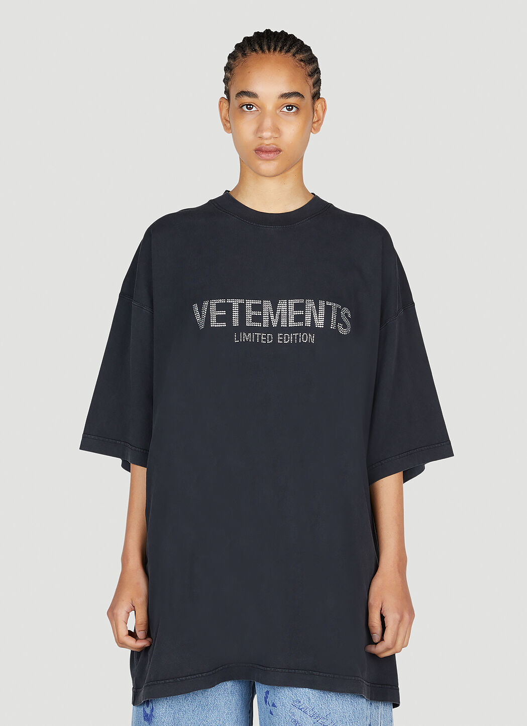 VETEMENTS Crystal Logo T-Shirt in Black | LN-CC®