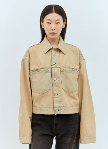 Acne Studios Washed Denim Jacket Beige acn0257019