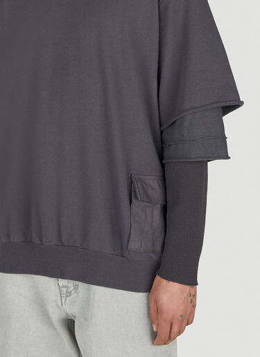 UNDERCOVER Overlay Sweatshirt Grey und0152006