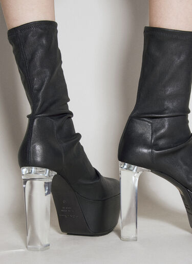 Rick Owens Grill Stretch 65 Boots Black ric0255026