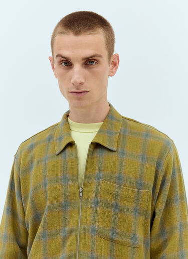 Stüssy Twisted Yarn Plaid Shirt Green sts0157006