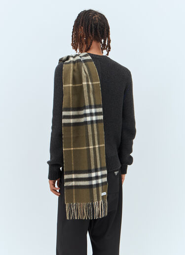 Burberry Check Cashmere Scarf Beige bur0157036