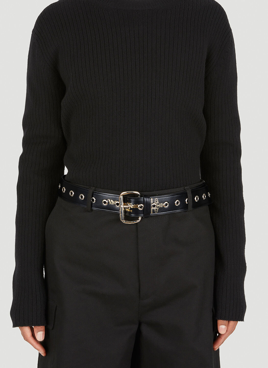 Vivienne Westwood Alex Leather Belt in Black | LN-CC®