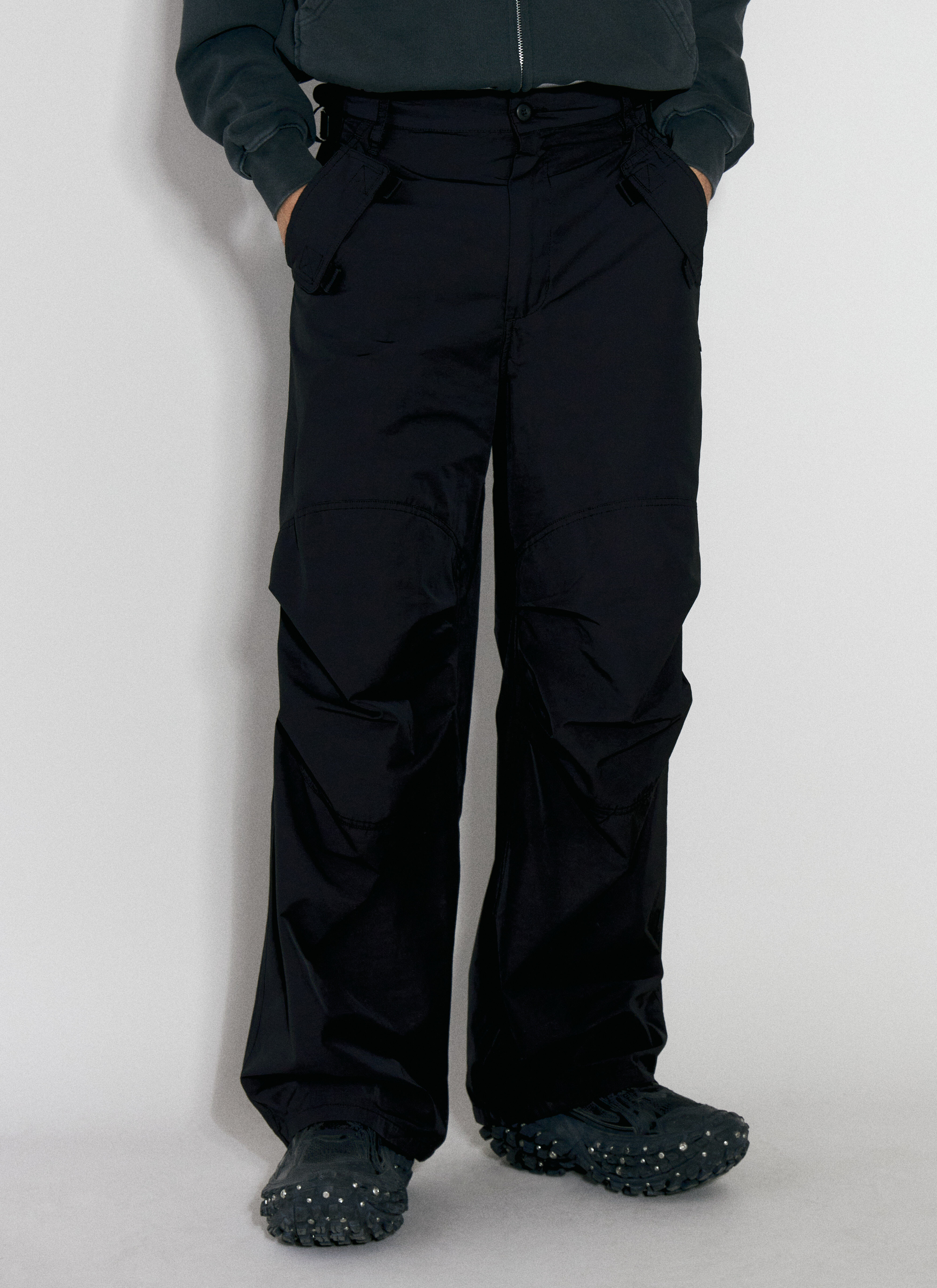 Acne Studios Hyperbole Parachute Cargo Pants Black acn0157012