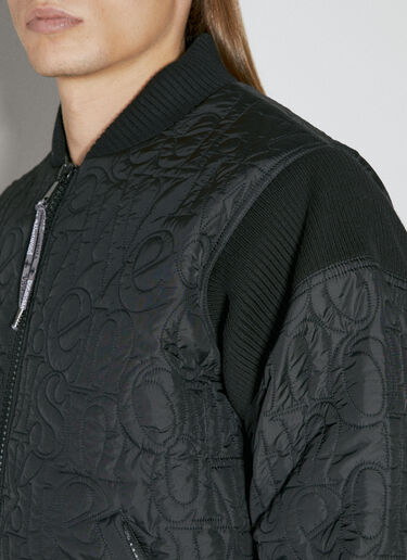 Vivienne Westwood Quilted Bomber Jacket Black vvw0154001