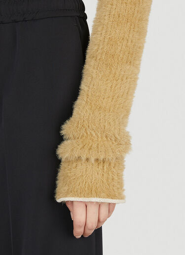 MM6 Maison Margiela Fluffy Sweater Beige mmm0252012