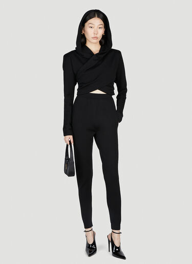 Saint Laurent Tapered Track Pants Black sla0252005