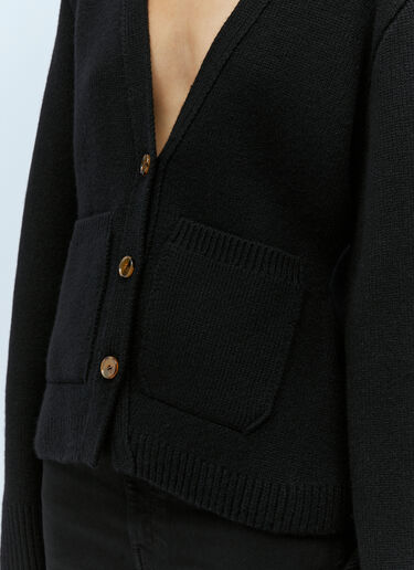 Khaite Scarlet Knit Cardigan Black kha0253001