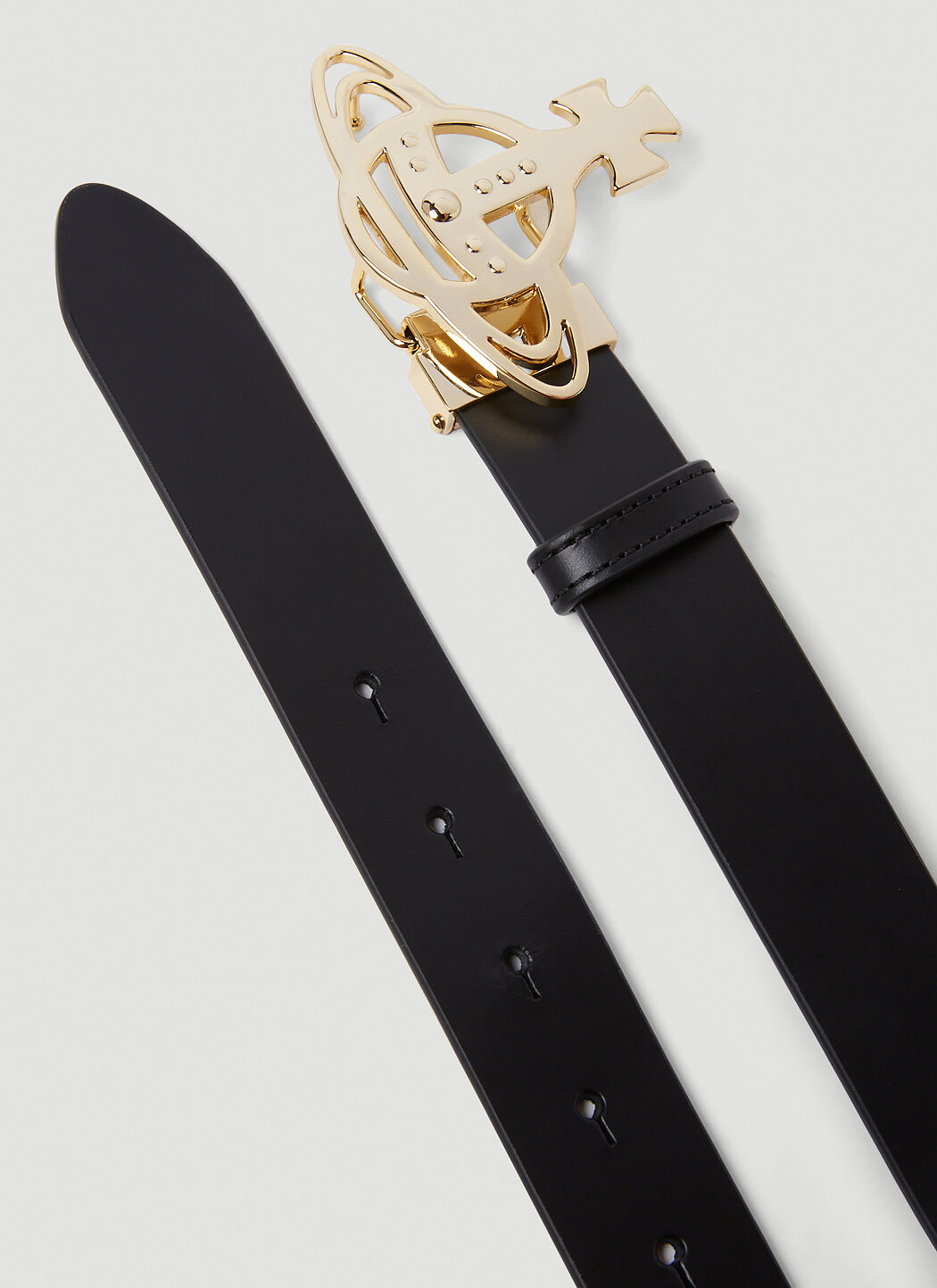 Vivienne Westwood Unisex Orb Buckle Belt in Black | LN-CC®