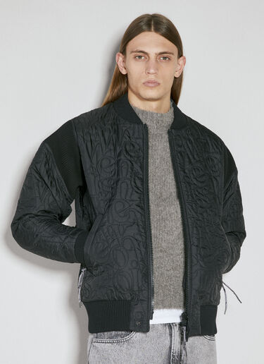 Vivienne Westwood Quilted Bomber Jacket Black vvw0154001