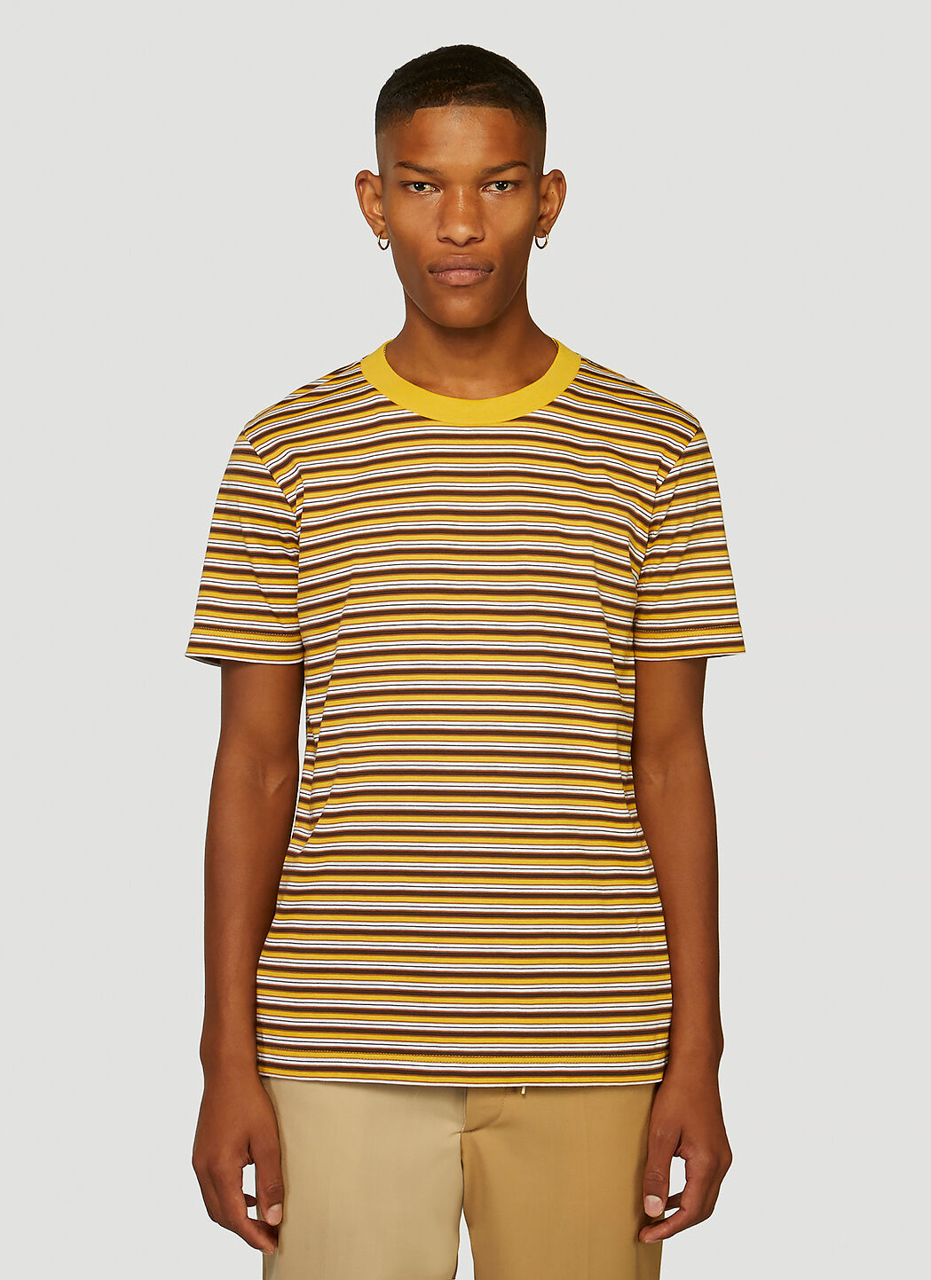 Marni Pack of Three Stripe T-Shirts in Blue, Yellow and Green | LN-CC®