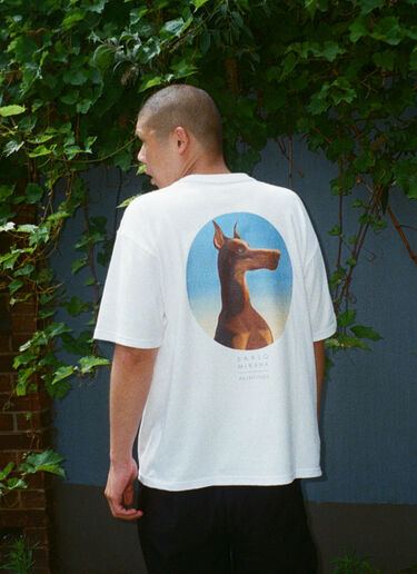 BEAMS BEAMS T x LN-CC T-Shirt With Artwork By Sablo Mikawa White bms0158002