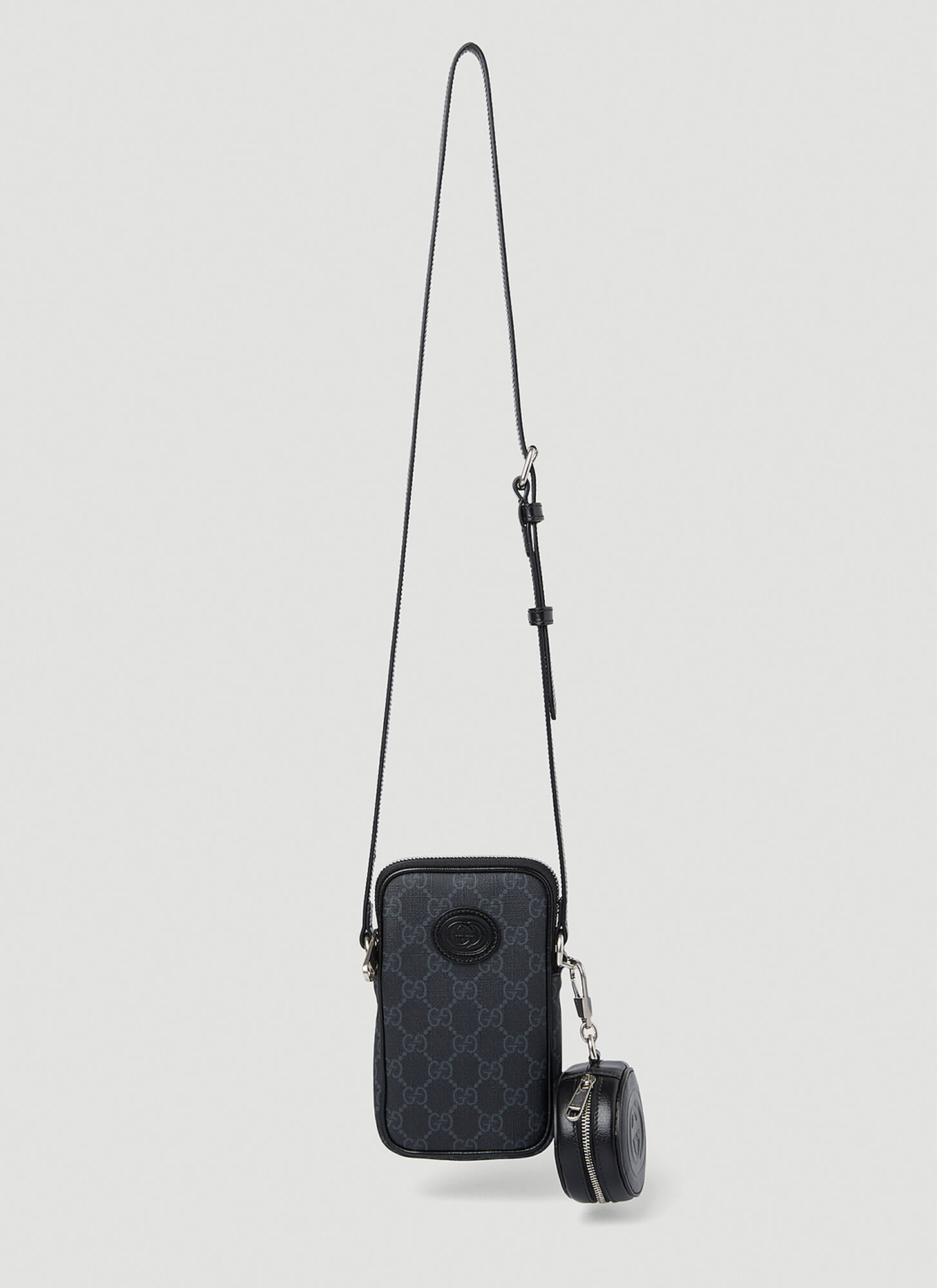 Gucci Retro Gg Supreme Crossbody Bag In Black