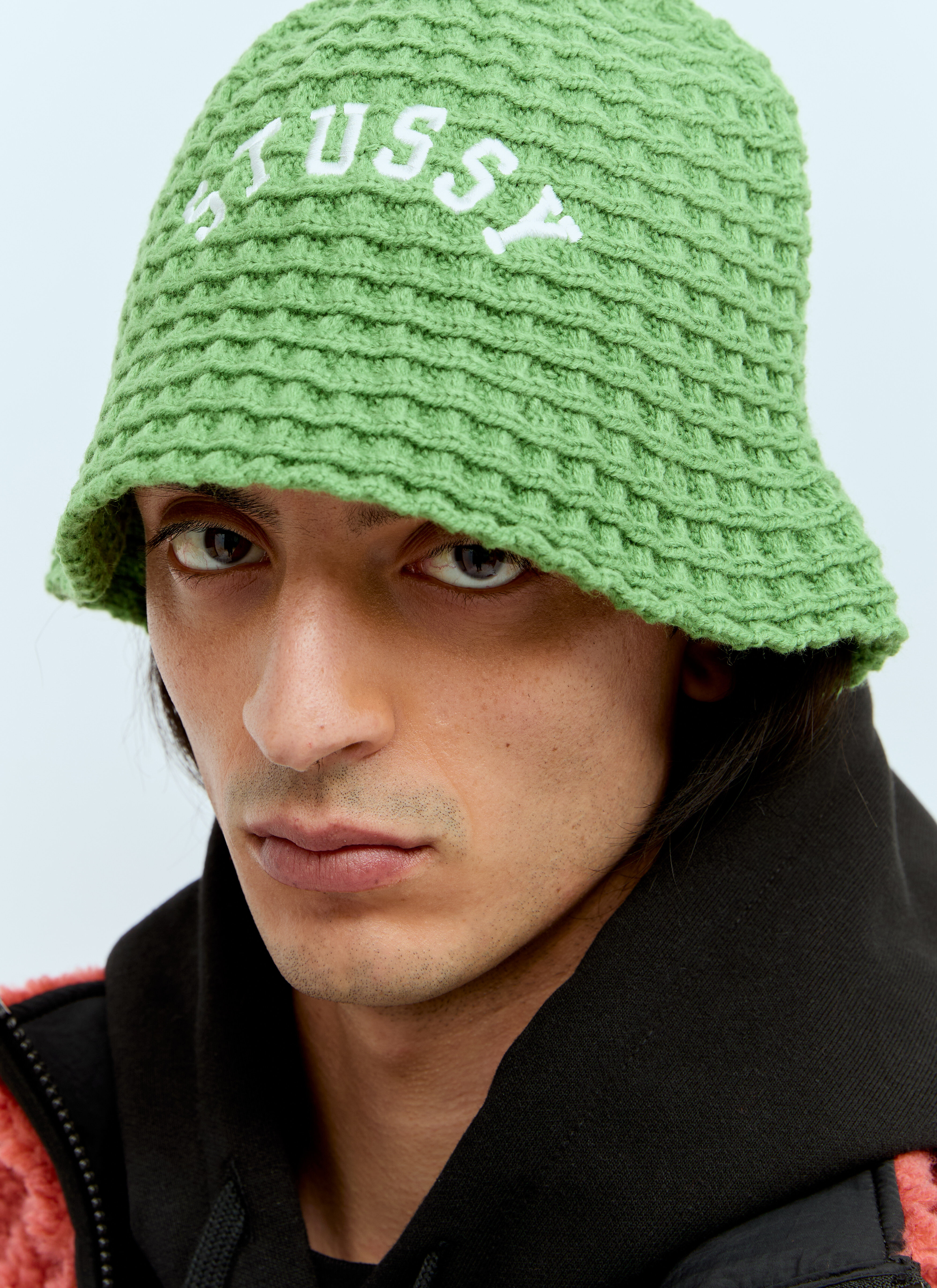 Stüssy Men's Waffle Knit Bucket Hat in Green | LN-CC®