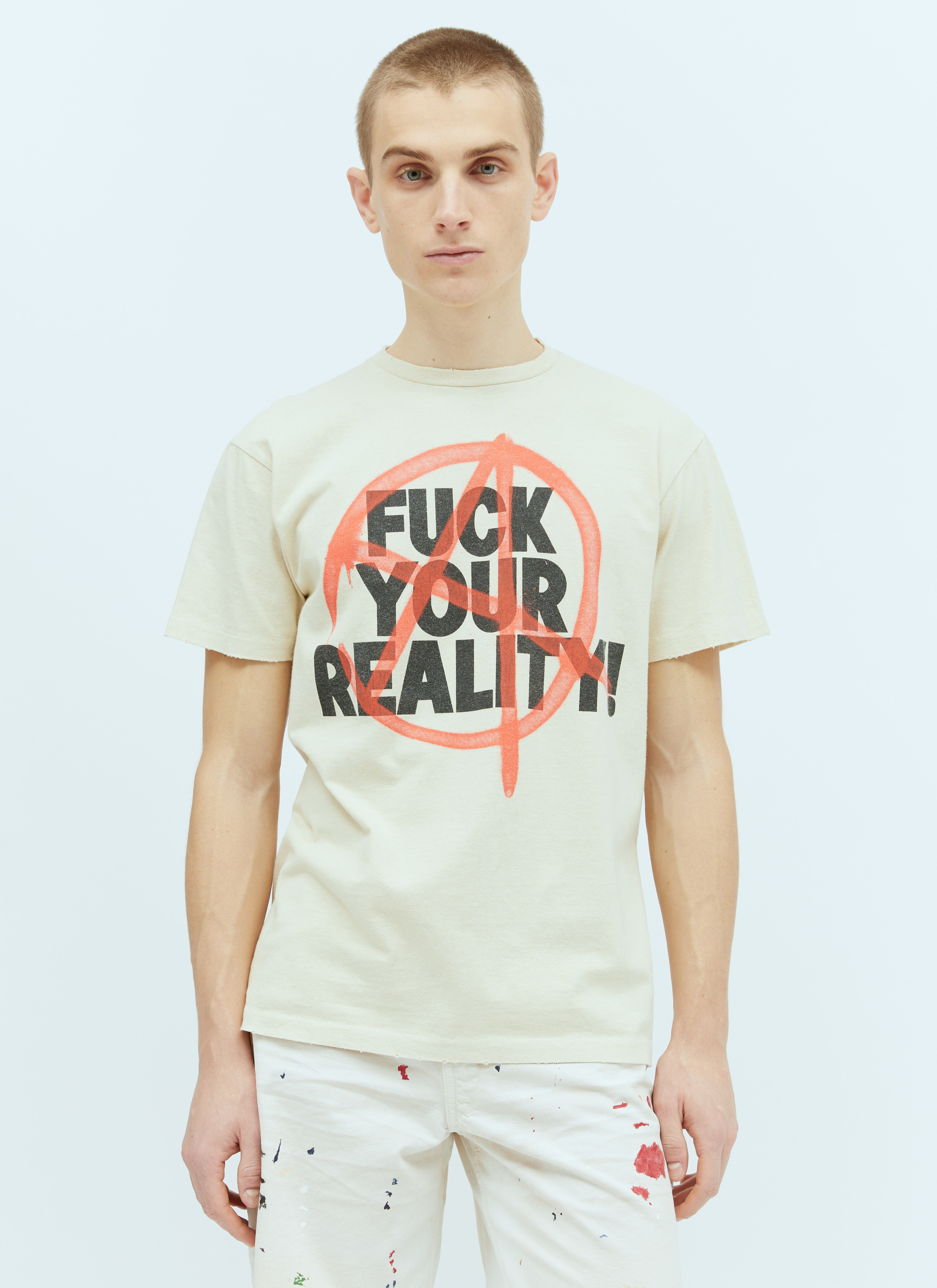 Gallery Dept. Fuck Your Reality Tシャツ ホワイト gdp0153039