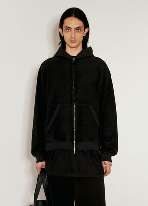 Balenciaga Inside-Out Hooded Sweatshirt Black bal0157003