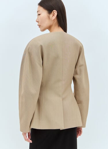 Jacquemus La Veste Ovalo Beige jac0258001