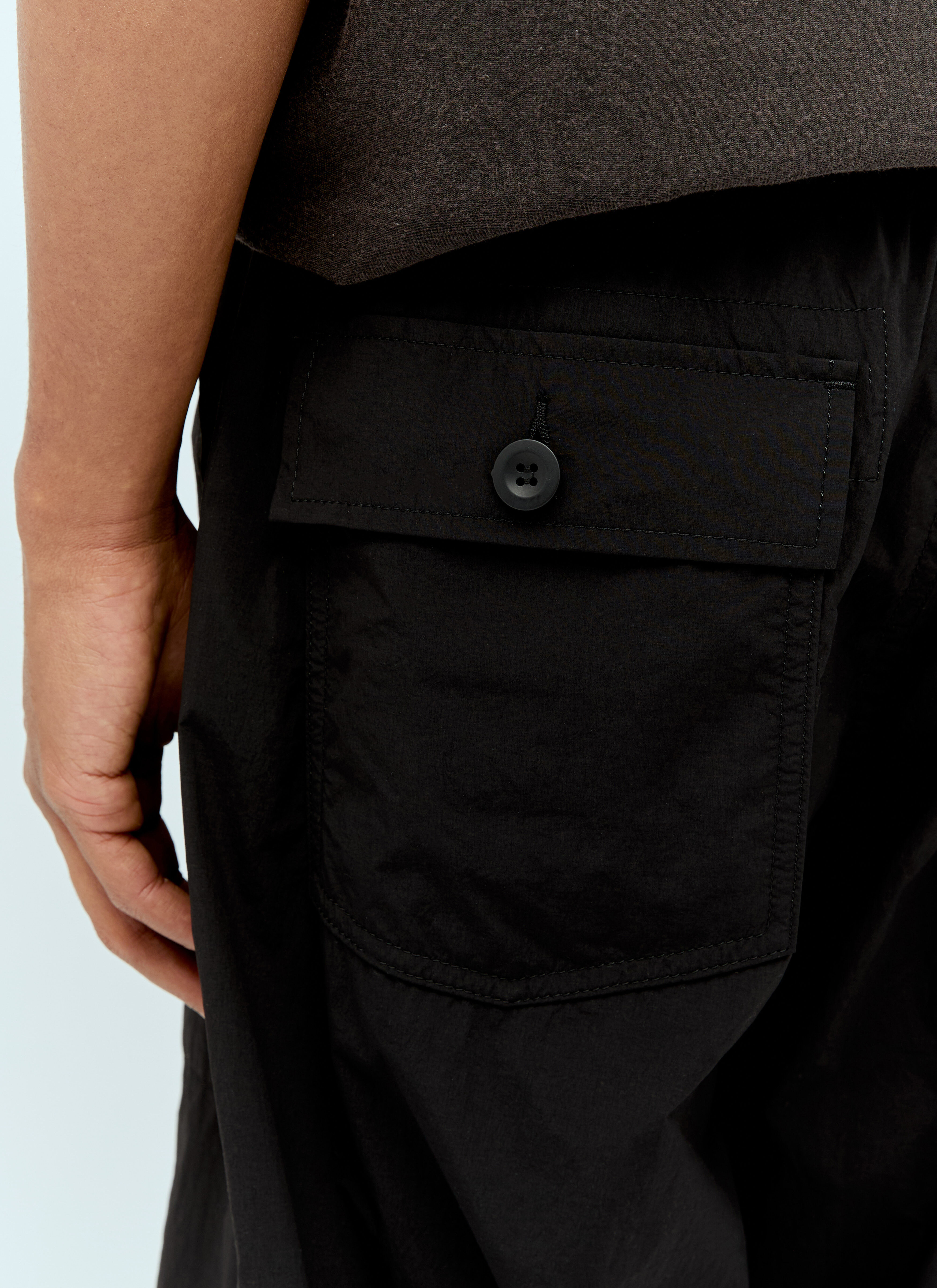 Comme des Garçons Homme Men's Ripstop Track Pants in Black | LN-CC®