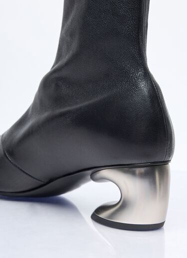 Jil Sander Leather Ankle Boots Black jil0257012