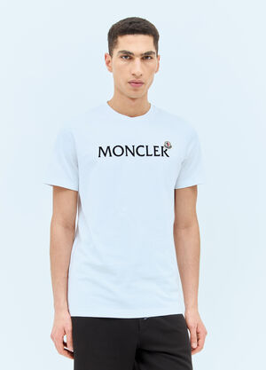 Moncler Logo Patch T-Shirt White mon0157031