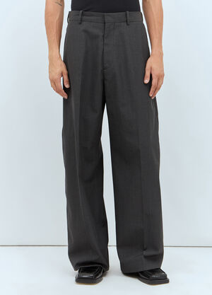 Balenciaga Pinstriped Suit Pants Black bal0157018