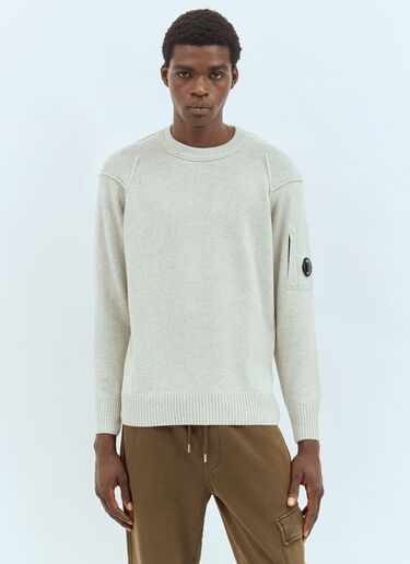 C.P. Company Wool-Blend Sweater Cream pco0157004