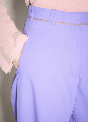 Kiko Kostadinov Hina Pleat Pants Purple kko0254001