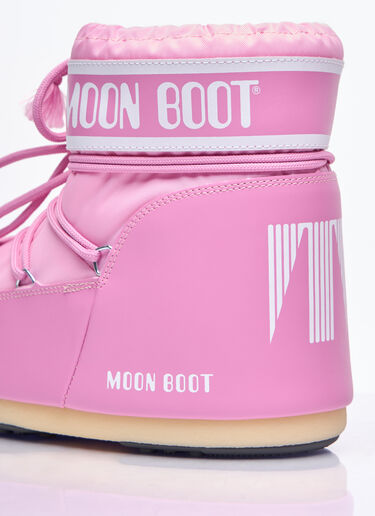 Moon Boot 아이콘 로우 나일론 부츠 핑크 mnb0358006