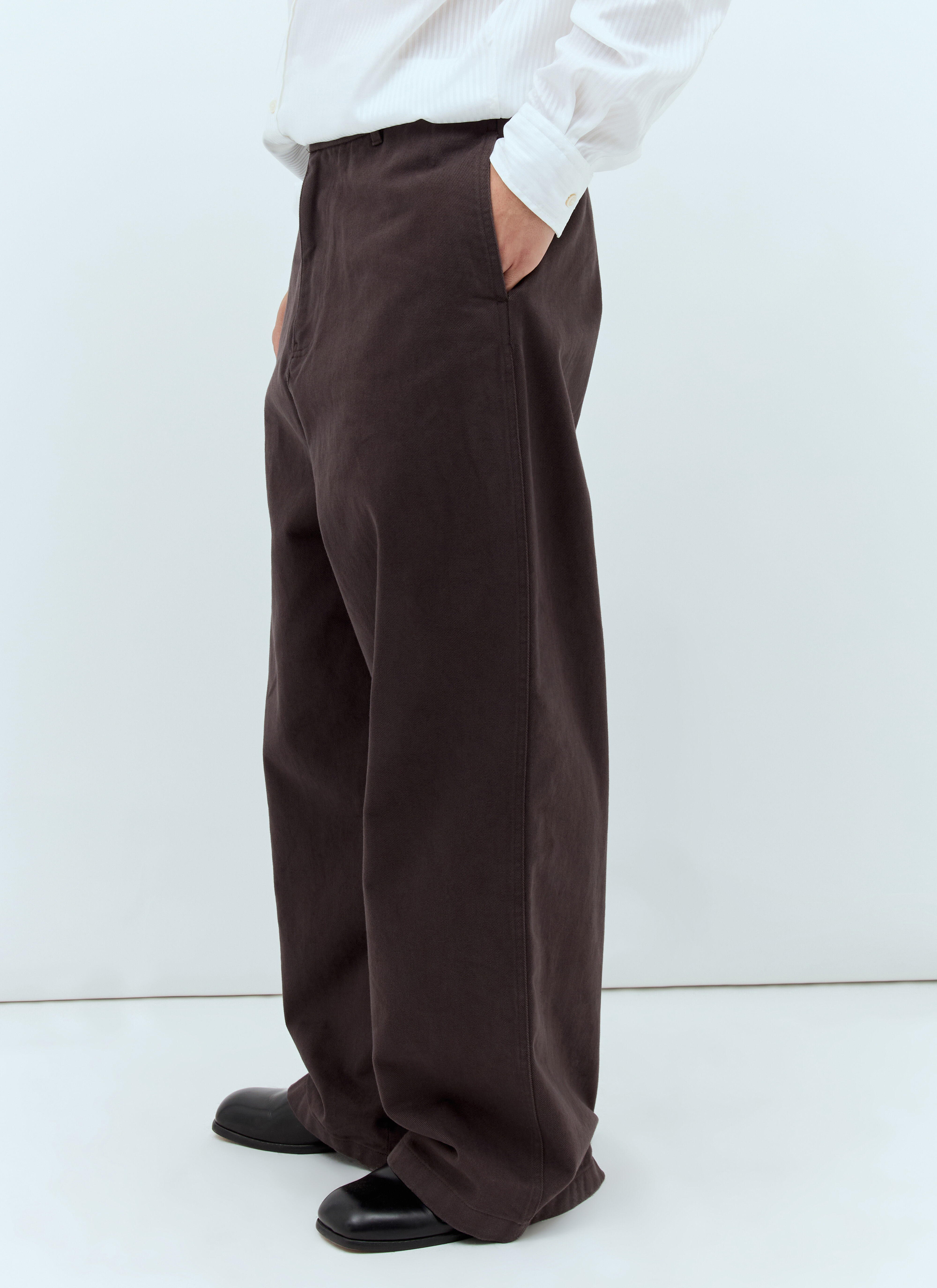 Jean Paul Gaultier Baggy Twill Pants Red jpg0157001