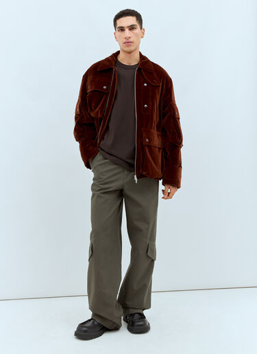 Dries Van Noten 히어 티셔츠 다크 브라운 dvn0158018