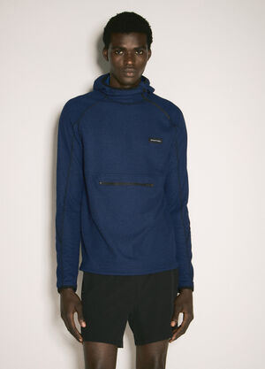 District Vision Hooded Running Mudlayer Sweater Navy dtv0158005