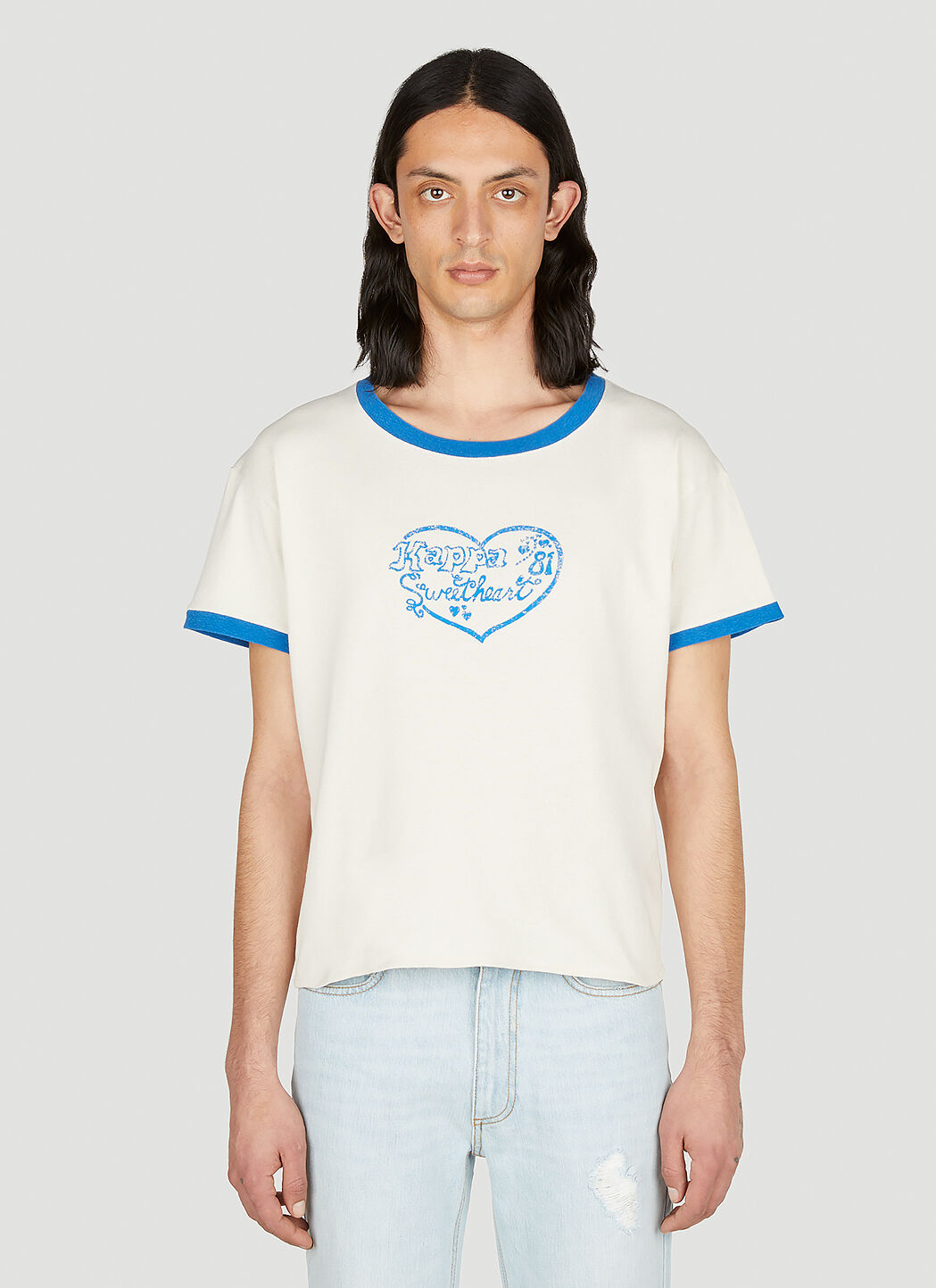 ERL Men's Kappa Sweetheart T-Shirt in White | LN-CC®