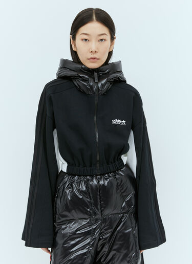 Moncler x adidas Originals 집업 크롭 카디건 블랙 mad0254004