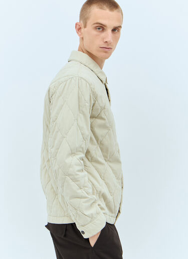 Stone Island Quilted Jacket Beige sto0158016