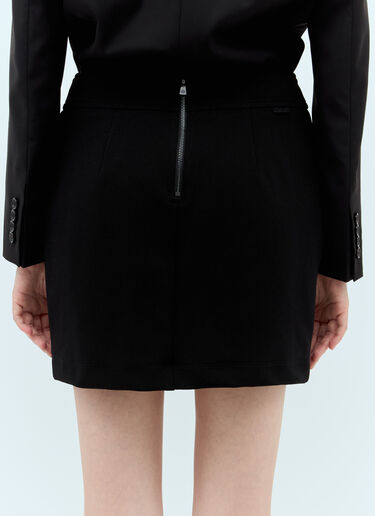 Max Mara Twill Mini Skirt Black max0257023