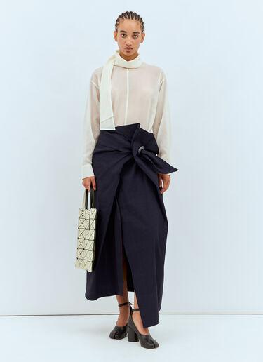 Issey Miyake Enclothe Skirt Blue ism0258001