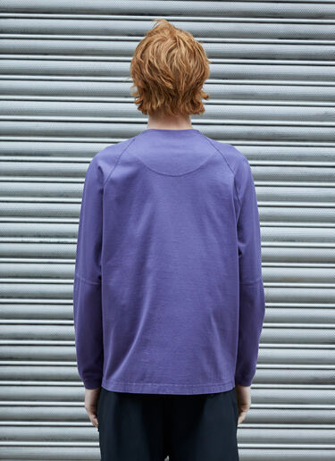 Massimo Osti Studio Logo Long-Sleeve T-Shirt Purple mao0158027